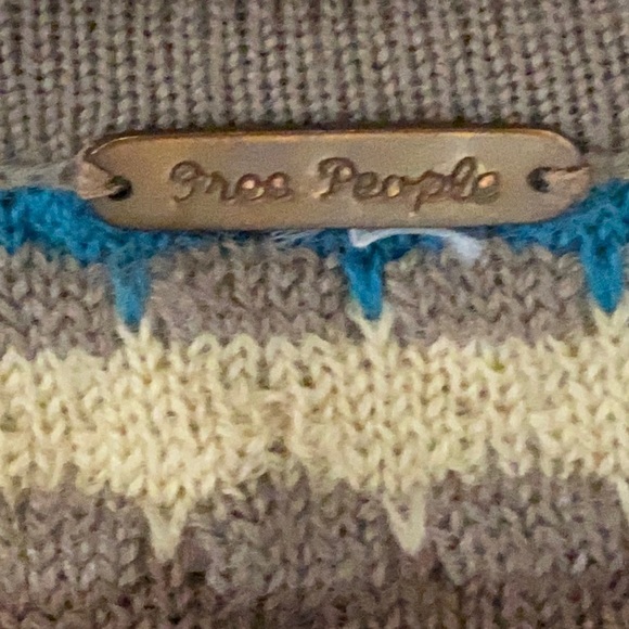 Free People Wool Blend Chevron Sweater Tunic - Picture 6 of 6